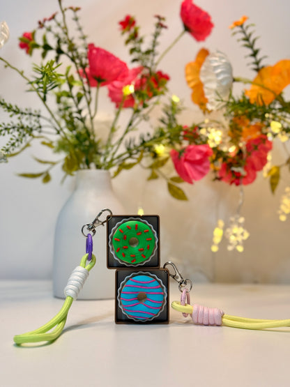 3D-gedruckter Donut-Fidget – Niedliches Stressabbau-Spielzeug | Mini-Donuts