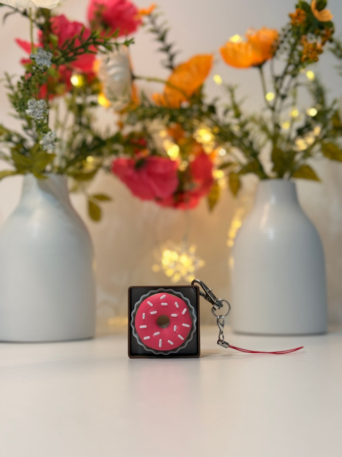 3D-gedruckter Donut-Fidget – Niedliches Stressabbau-Spielzeug | Mini-Donuts