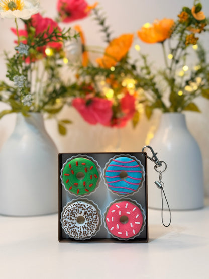 3D-gedruckter Donut-Fidget – Niedliches Stressabbau-Spielzeug | Mini-Donuts