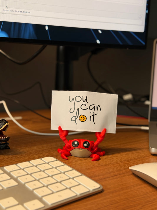 Charly the Comfort Crab | Note & Photo Holder
